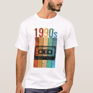 Vintage 1990s Retro Audio Cassette Tape Graphic T- T-Shirt
