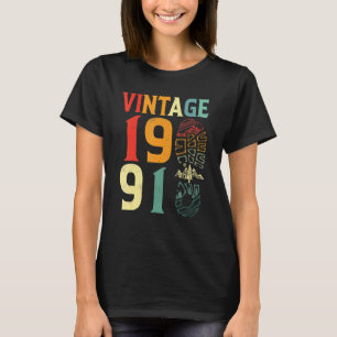 Vintage 1991 31 Year Old Birthday Camping Hiking T-Shirt