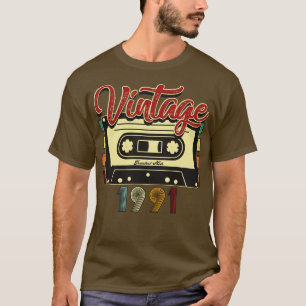 Vintage 1991 Greatest Hits Cassette Tape T-Shirt