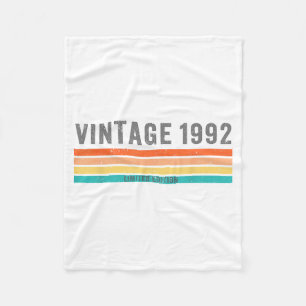 Vintage 1992 Limited Edition - 33rd Birthday Gift  Fleece Blanket