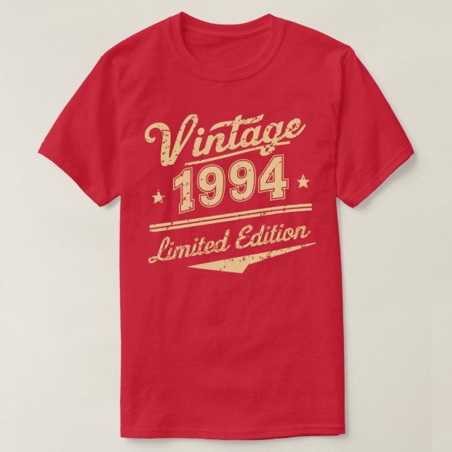 vintage 1994 limited edition 1 T-Shirt (Design Front)