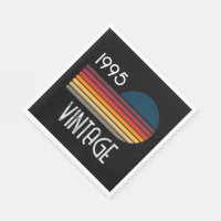 Vintage 1995 Retro Stripe Sun 30th Birthday
