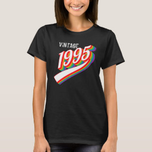 Vintage 1995 Shirt Cool Party Birthday Retro 1995