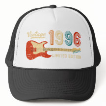 Vintage 1996 Birthday Electric Guitar Bassist  