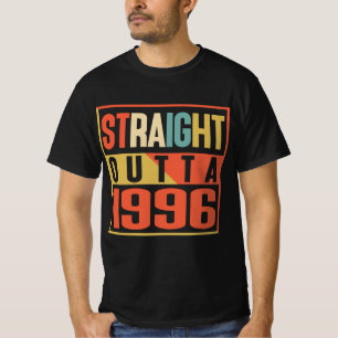 Vintage 1996 Birthday Gift T-Shirt Straight Outta