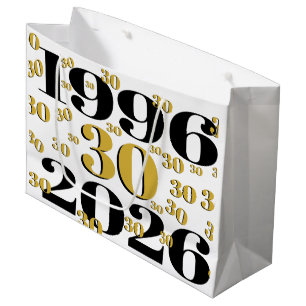 Vintage 1996 Milestone 30th Birthday Large Gift Bag