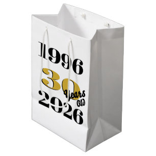 Vintage 1996 Milestone 30th Birthday Medium Gift Bag