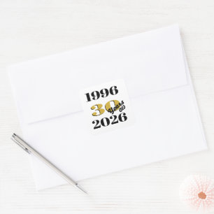 Vintage 1996 Milestone 30th Birthday   Square Sticker