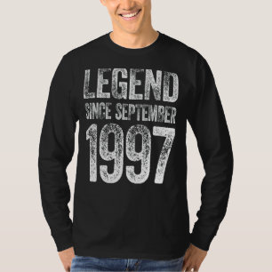 Vintage 1997 Birthday September Born Legend Since T-Shirt