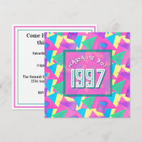 Vintage 1997 Retro Memphis Style 30th Birthday