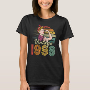Vintage 1998 1998 24th Birthday 24 Years Old T-Shirt