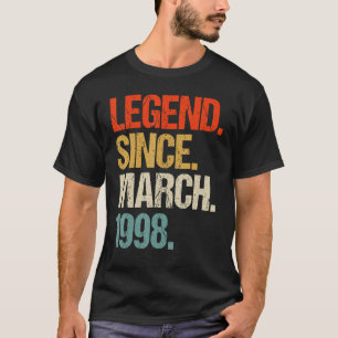 vintage 1998 25th birthday retro 25 years old 2 T-Shirt