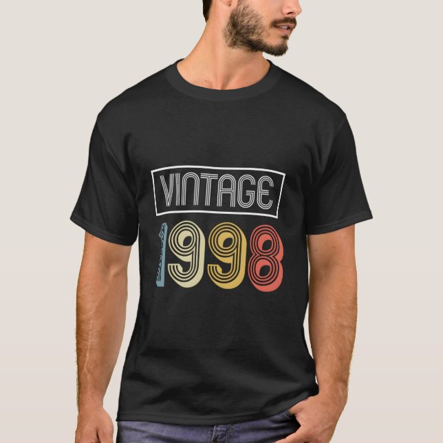 Vintage 1998 Birthday T-Shirt (Front)