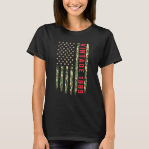 Vintage 1999 American Flag Camo 23 Years Old 23rd T-Shirt