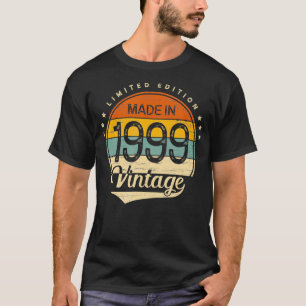 Vintage 1999 Birthday Born in 1999 Retro T-Shirt