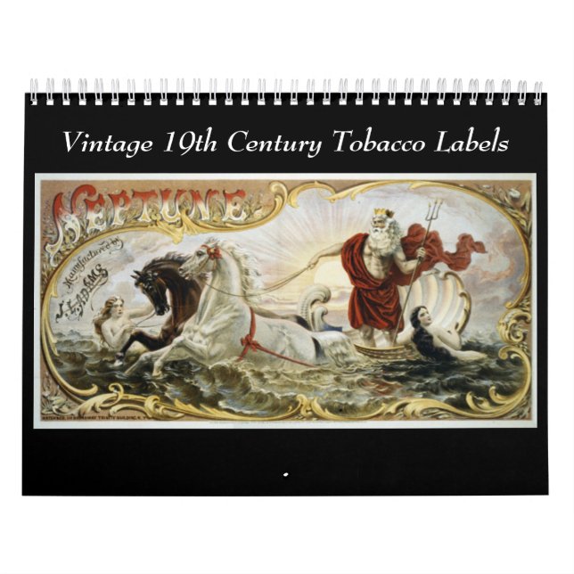 Vintage 19th Century Tobacco Labels Calendar (Cover)
