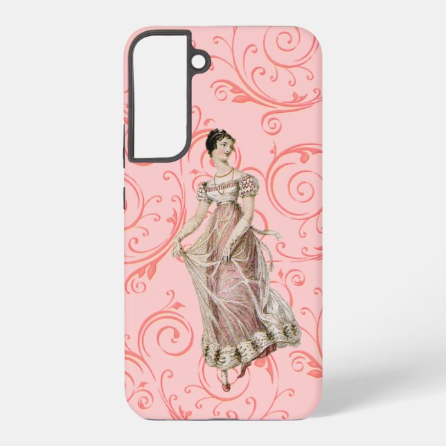 Vintage 19th Century Woman Samsung Galaxy S22+ Case (Back)