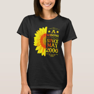 Vintage 2000 22 Years Old May 22th Sunshine Birth T-Shirt