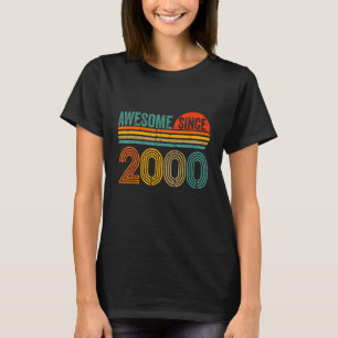 Vintage 2000   22 Years Old Men And Women 22th Bir T-Shirt