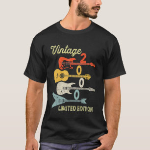 Vintage 2000 Birthday  Guitar  22nd Birthday T-Shirt