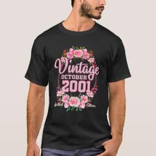 Vintage 2001 Flowers 21 Years Old Limited Edition T-Shirt