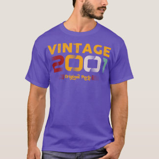 Vintage 2001 Original Parts Family Birthday Gift T-Shirt