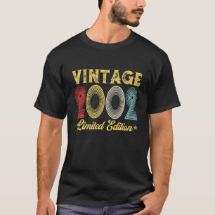Vintage 2002 20th Birthday Decorations Men Women T-Shirt