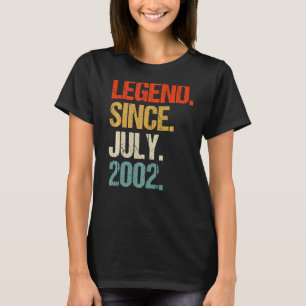 vintage 2002 21st birthday retro 21 years old T-Shirt