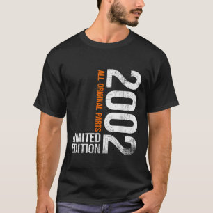 Vintage 2002 24th Birthday Gifts Men Women 24 T-Shirt