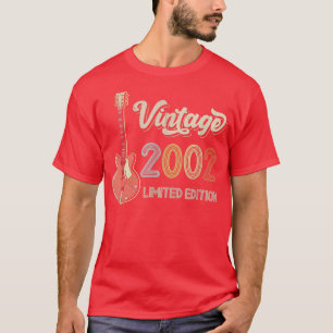 Vintage 2002 Guitar lovers 20th Birthday Electric T-Shirt