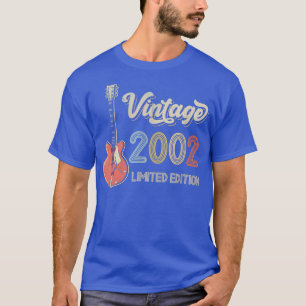 Vintage 2002 Guitar lovers 20th Birthday Electric T-Shirt