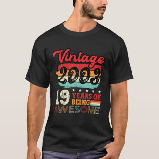 Vintage 2003 19Th Birthday Legend Bday 19 Year Old T-Shirt