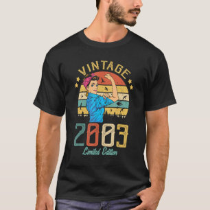 Vintage 2003 Made In 2003 19th Birthday Women 19 Y T-Shirt