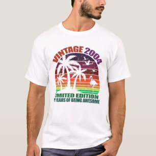 Vintage 2004, 18Th Birthday, Teen Boys T-Shirt