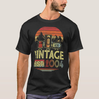 Vintage 2004 Made In 2004 18th Birthday  18 Year O T-Shirt