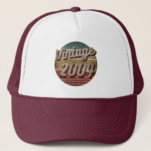 VINTAGE 2004 MEN WOMEN BIRTHDAY GIFT TRUCKER HAT