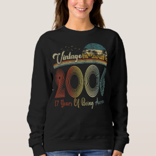 Vintage 2006 17th Birthday 17 Years Old For Boy G Sweatshirt