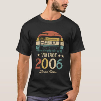 Vintage 2006 Retro Cassette 2006 16Th Birthday 16  T-Shirt
