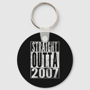Vintage 2007 19th Birthday 19 Years Old Retro Men  Key Ring