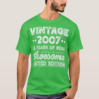 Vintage 2007 Limited Edition 15th Birthday T-Shirt