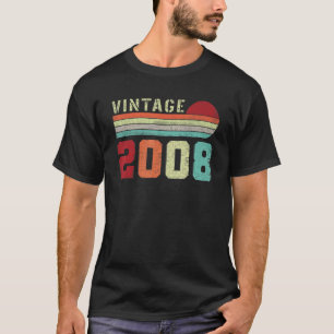 Vintage 2008  14 Years Old Boys And Girls 14th Bir T-Shirt
