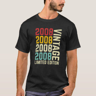Vintage 2008 Limited Edition 13Th Birthday 13 Year T-Shirt