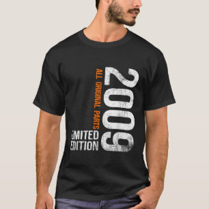 Vintage 2009 17th Birthday Gifts Boy Girl 17 Years T-Shirt