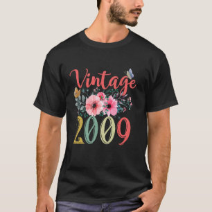 Vintage 2009 Floral Hippie Groovy Wildflower 16th T-Shirt