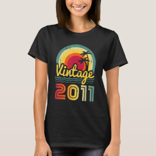 Vintage 2011 11 Years Old Boys And Girls 11th Bir T-Shirt