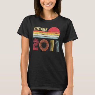 Vintage 2011 Funny 11 Years Old Boys And Girls 11t T-Shirt