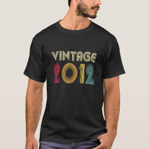 Vintage 2012 11th Birthday Gift Men Women Retro 11 T-Shirt