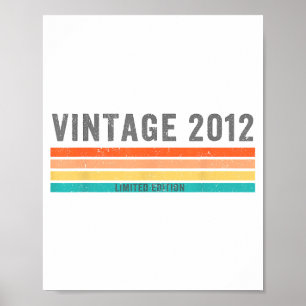 Vintage 2012 Limited Edition - 13th Birthday Gift Poster