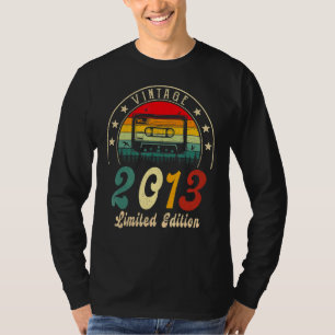 Vintage 2013 Retro Cassette 2013 9th Birthday 9 Ye T-Shirt
