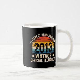 Vintage 2013 Teenager 13th Birthday 13 Yr2026 Coffee Mug